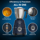 Crompton Ameo Pro 750W 3 Jar Mixer Grinder (Black & Blue)