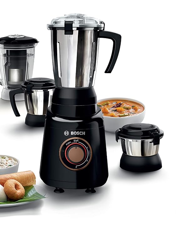 Bosch Truemixx Bold 600W 4 Jar Juicer Mixer Grinder (Black)