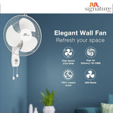 RR Signature Mojo Plus High Speed 400mm Wall Fan (White)