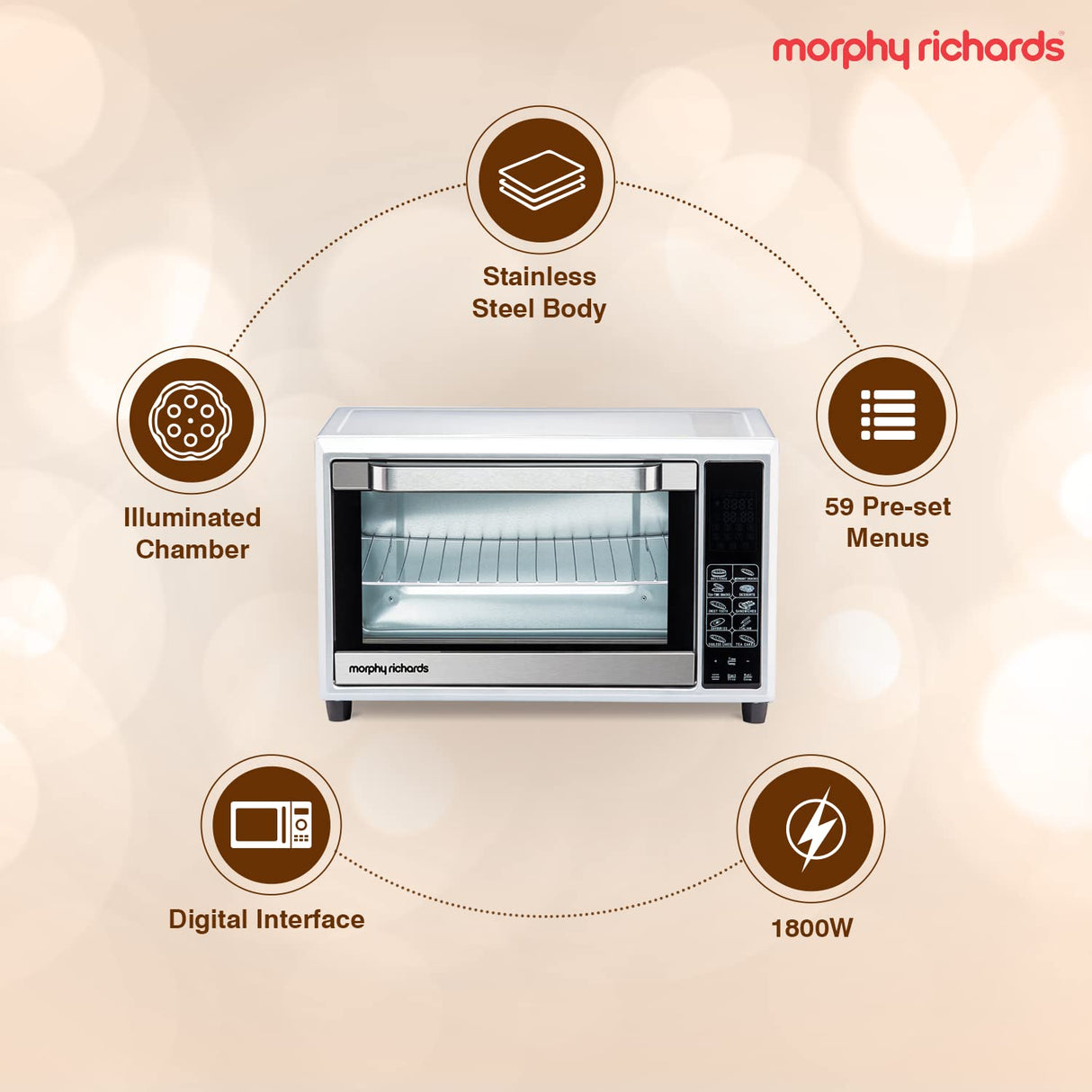 Morphy Richards 35SS DIGICHEF 35 Liters Digital Oven Toaster Griller