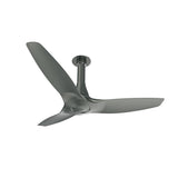 Ceiling fan with three blades on a white background