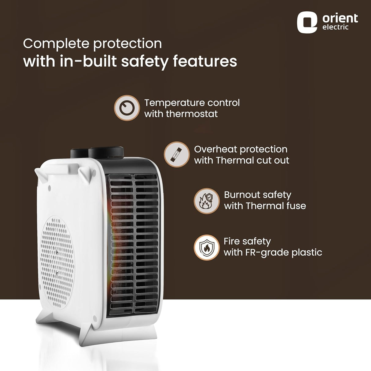 Orient Electric Glint Room Heater 1000/2000Watts