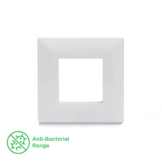 Schneider Livia 2 M Grid & 2 M Cover Plate White P0702