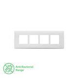 Schneider Livia 8 M Grid & 8 M Cover Plate  Horizontal White P0708