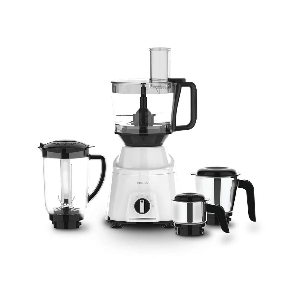 Philips Viva Collection HL7763 750W Mixer Grinder (White, 4 Jars)