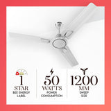 Polycab Zoomer DLX 1200mm High Speed Ceiling fan (Creamy White)