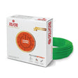 Polycab Optima+ cable packaging with green cable on a white background