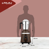 Bajaj Ninja Series Powergrind 3 Jars | Powerful 1000W Titan Motor | Mixer Grinder | Belgian Chocolate