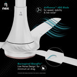 Nnex by Bajaj Dryft A95 Bldc IOT 1200mm Premium Ceiling Fan (Classic White)