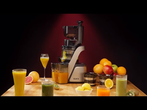 Sujata SJ01 250W Cold Pressed Slow Juicer for Fruit, Vegetable Juices, Nut Milks