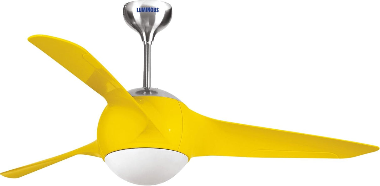 Luminous Rayaire 1380mm Underlight Ceiling Fan (Sporty Yellow)