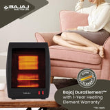 Bajaj Electric RH2C Carbon 800 Watts Room Heater (Black)