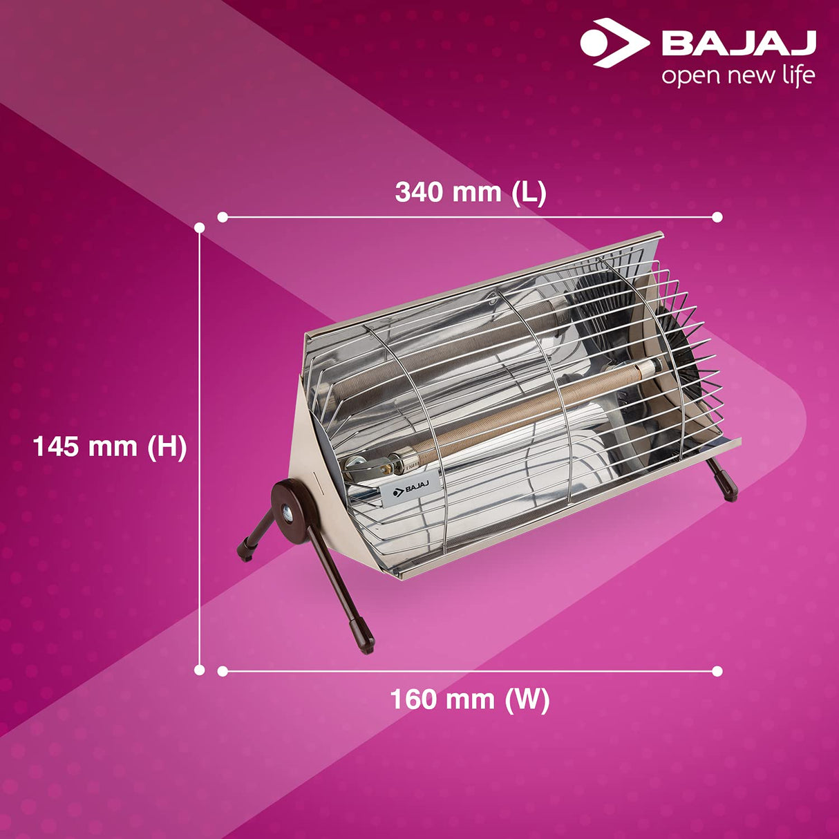 Bajaj Minor 1000W Radiant Room Heater (Multicolor)