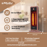 Bajaj RHT2C 900 Watts Carbon Room Heater (Black)