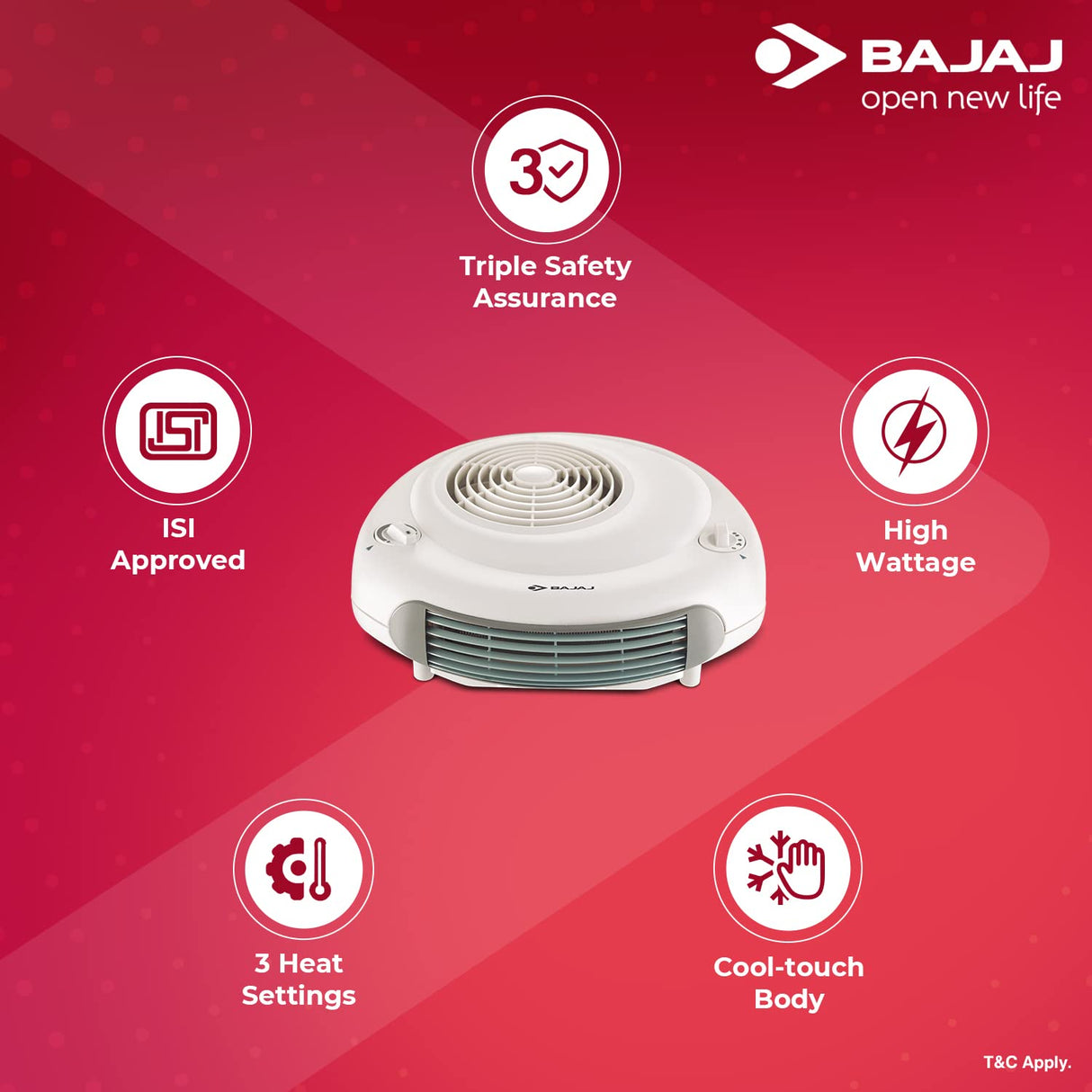 Bajaj Electric RX 11 2000Watt Heat Convector (White)