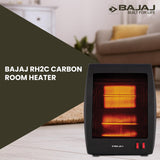 Bajaj Electric RH2C Carbon 800 Watts Room Heater (Black)
