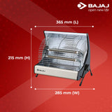Bajaj Deluxe 2000 Watts ISI Approved Halogen Room Heater