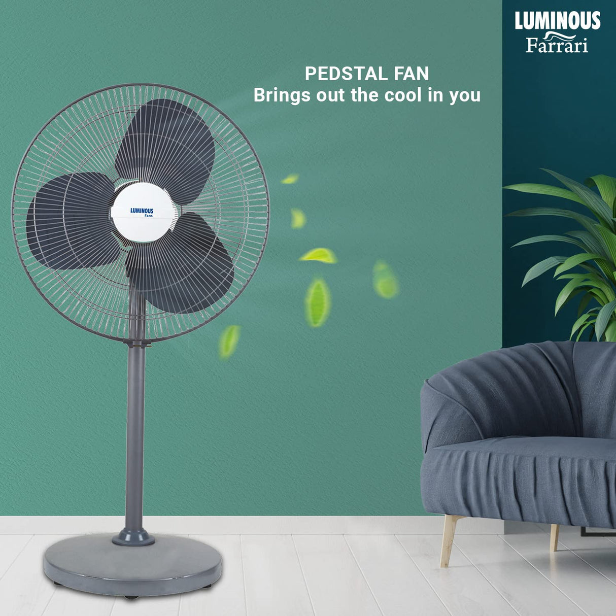 RR Signature Farrari 500mm Pedestal fan (Grey)