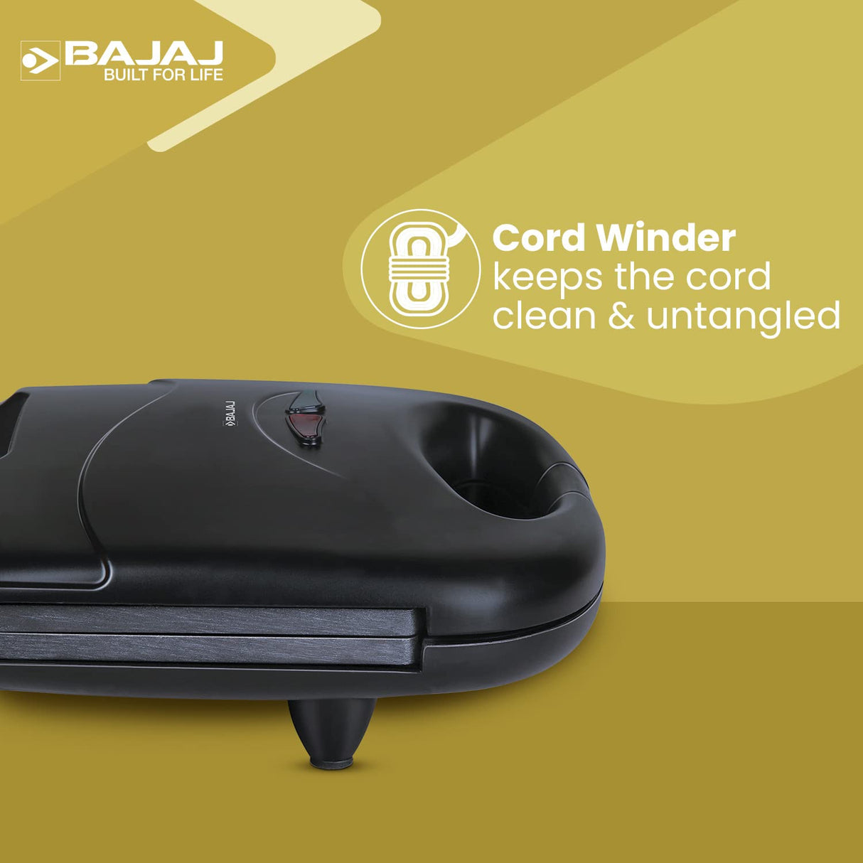 Bajaj SWX 4 Deluxe 800 W 2-Slice Grill Sandwich Maker (Black)