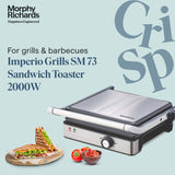 Morphy Richards Imperio Series Sandwich Maker GRILL SM 73 (Black)