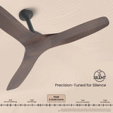 Crompton Silent Pro Fluido Wave 1200 mm Ceiling Fan (Sheesham Wood)