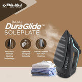 Bajaj MX 45 2000W Aluminium Soleplate Steam Iron (Black & Grey)