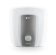 White and gray water heater with Orient Electric logo on a white background