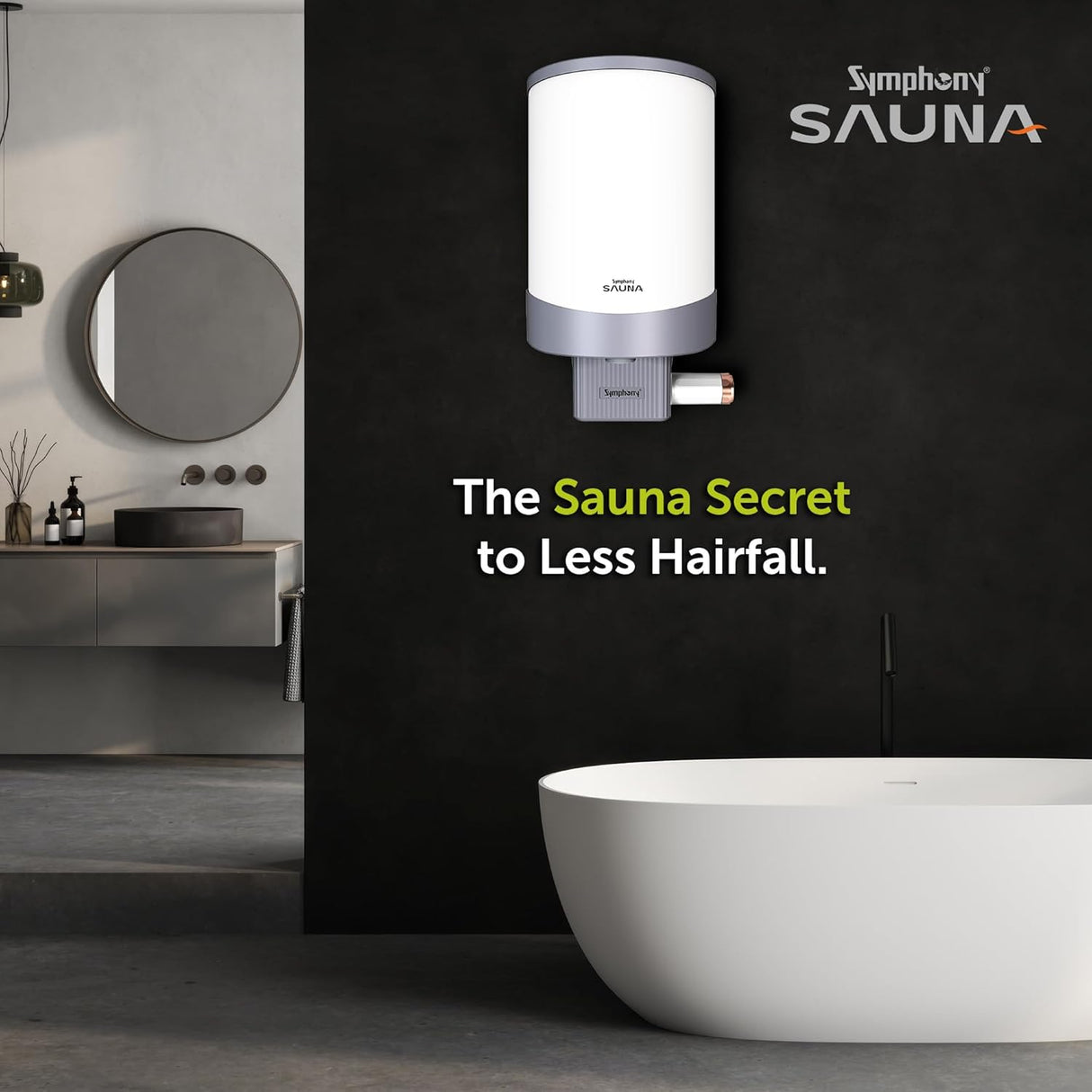 Symphony Sauna 15 Litre Hair Fall Control Water Heater