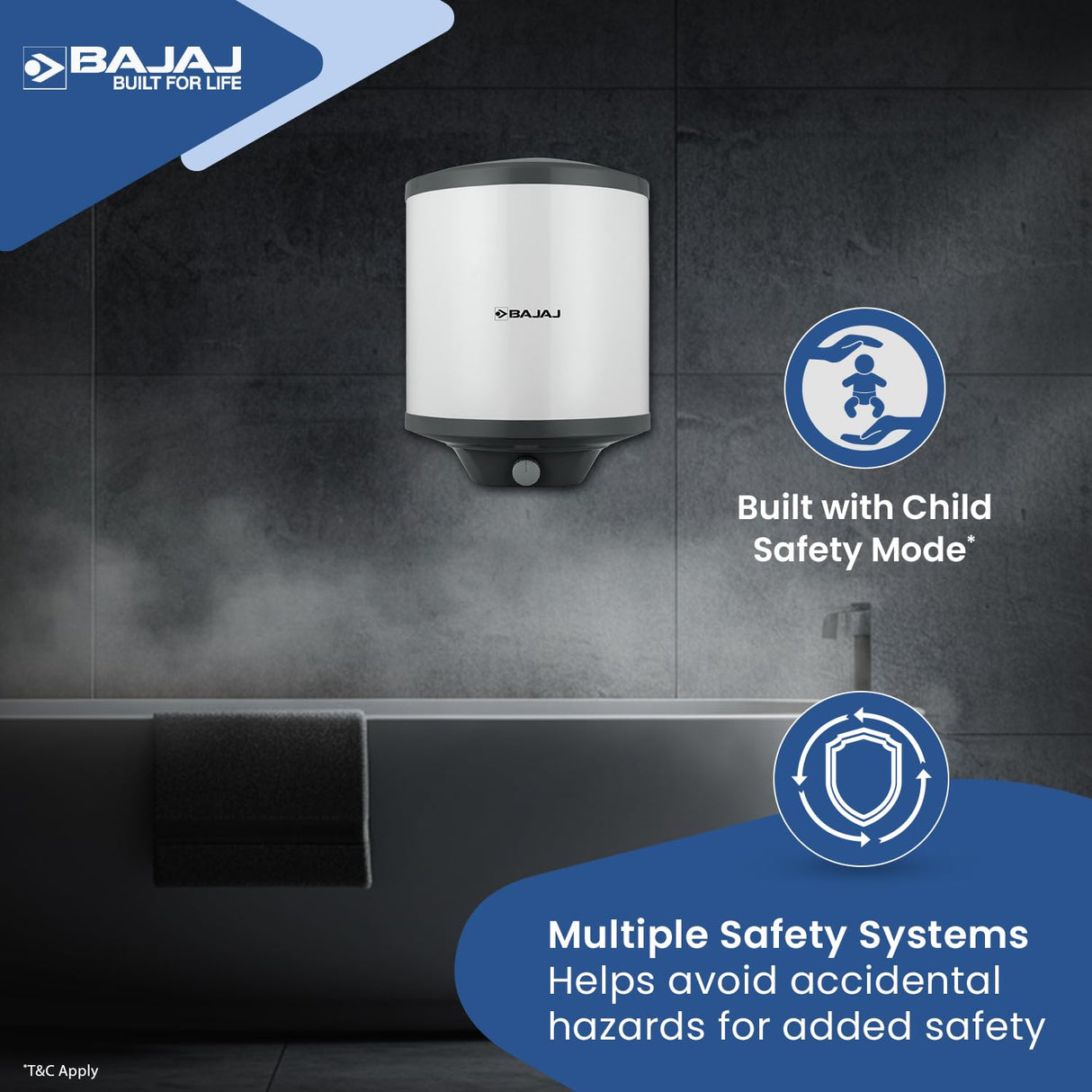 Bajaj Armand 35 Litre Storage Water Heater Geyser (White)