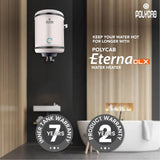 Polycab Eterna DLX 10 Litre Storage Water Heater Geyser (White)