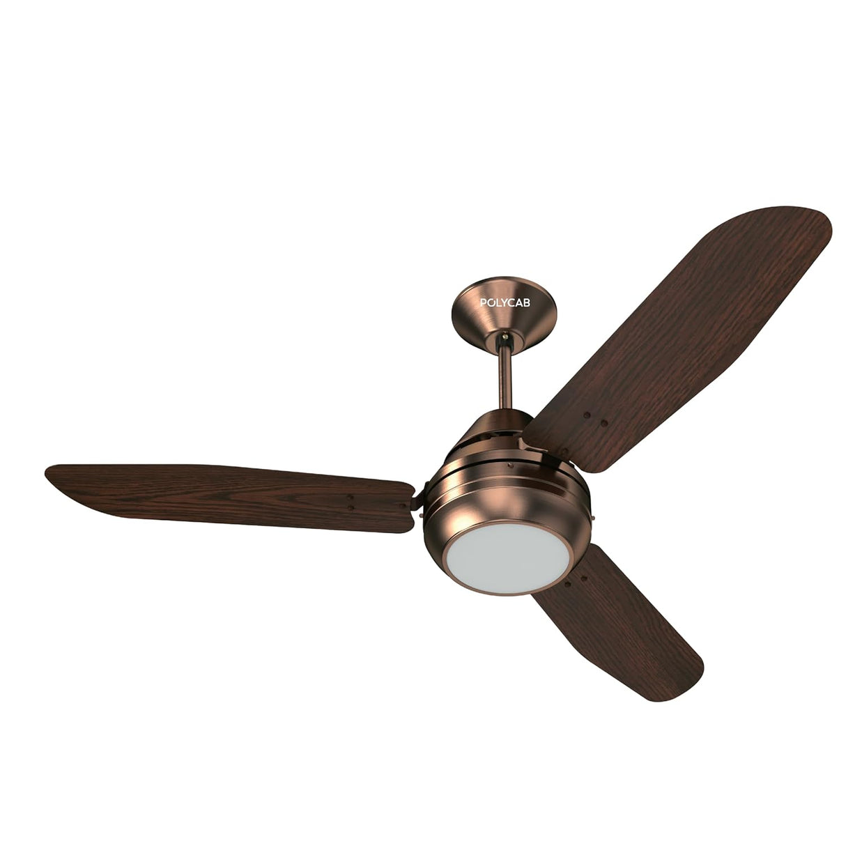 Polycab Superia SP01 1200mm Premium Under-light Ceiling fan (Antique Copper Rosewood)