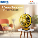 RR Signature Budy Hush Silent 230 mm Table Fan (Sporty Yellow)