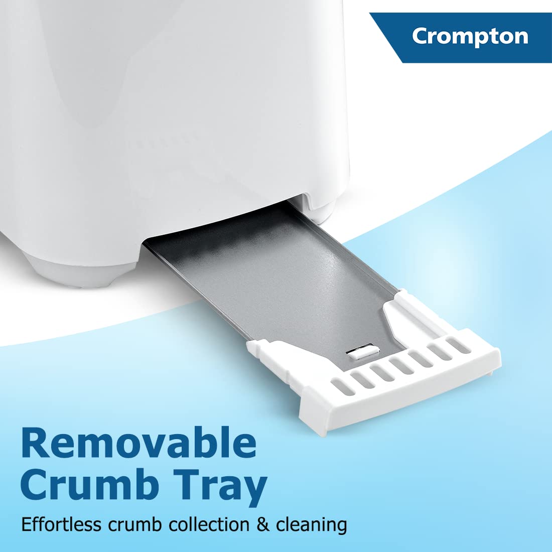 Crompton SunBrown Classic Pop-up Toaster 700W (White )