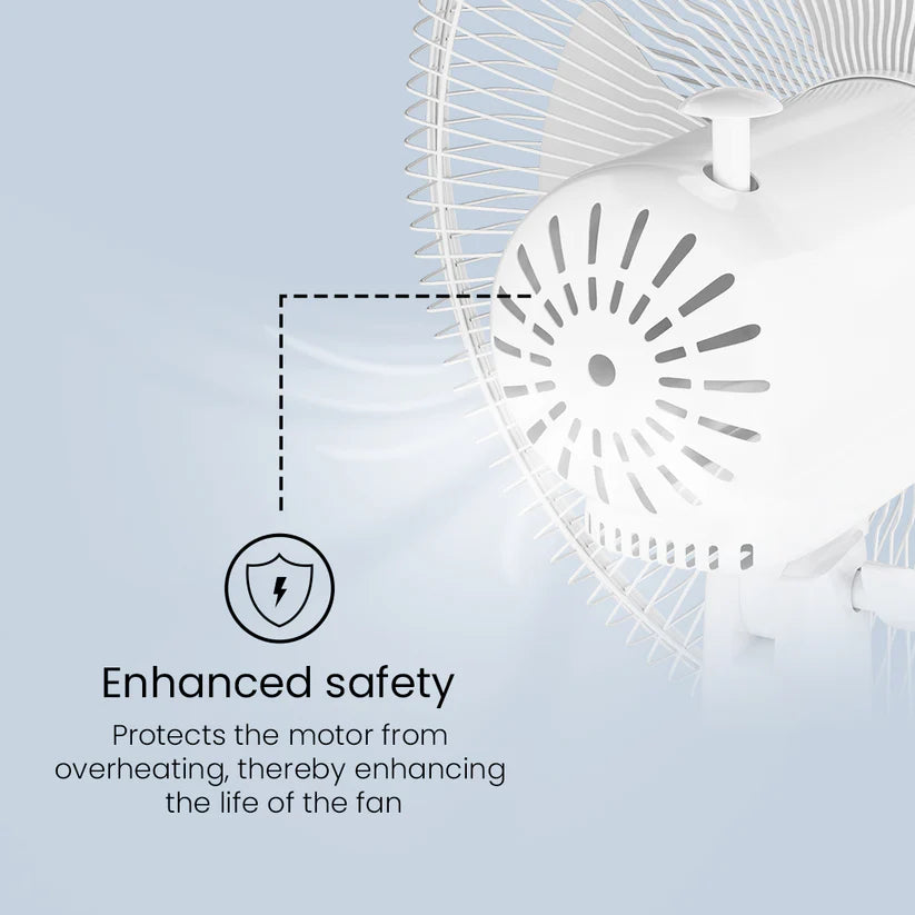 Crompton HighSpeed Torpedo 400mm Table Fan (KD White)