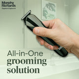 Morphy Richards Kingsman Pro 12-In-1 Grooming Kit For Men (Black)