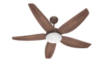 Polycab Divina BLDC UL5 1230mm Ceiling Fan (Walnut Wood)