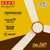 Usha AeroEdge 1200mm BLDC Ceiling Fan with RF Remote | Ivory