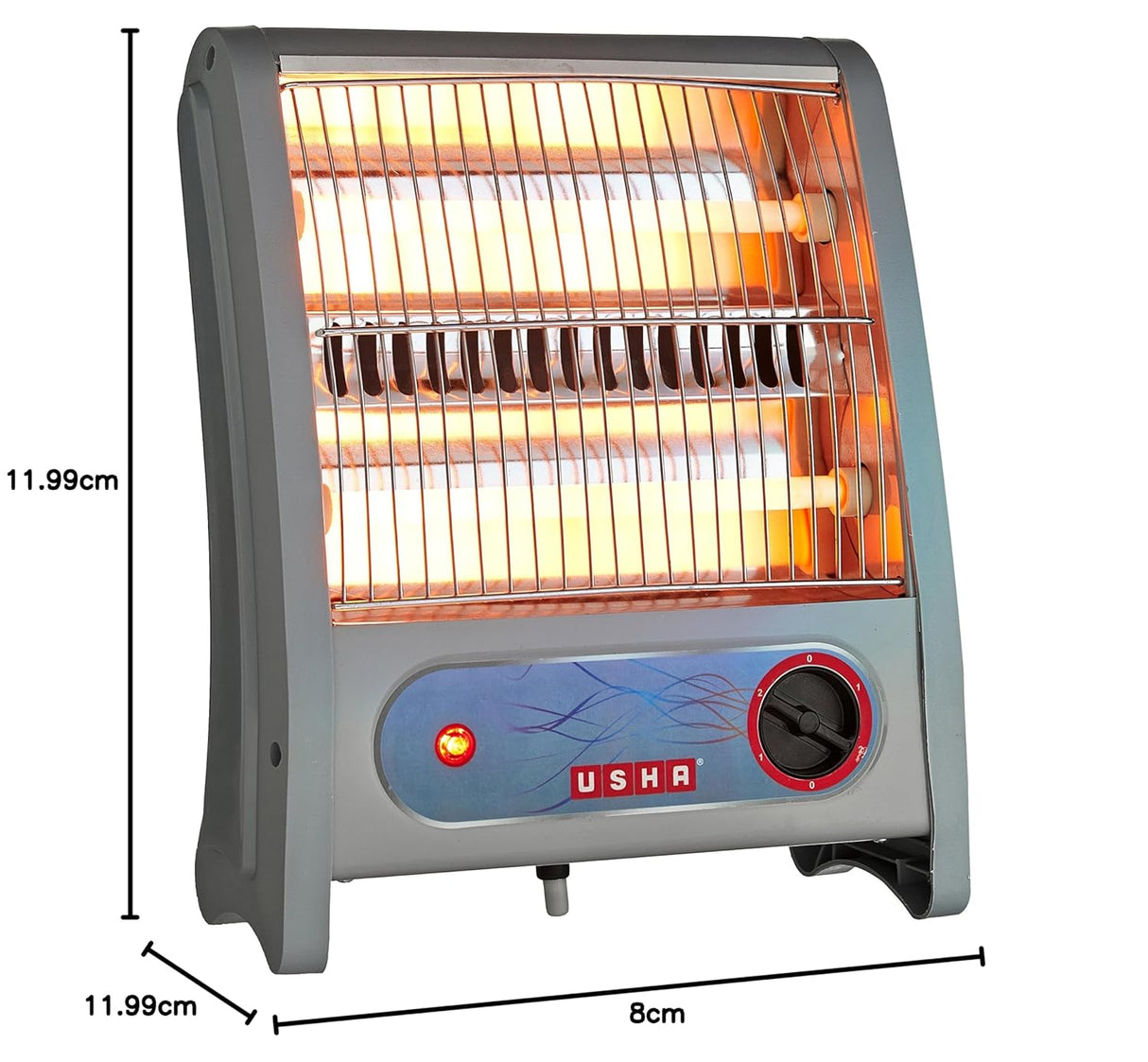 USHA Quartz QH 3002 800-Watts Room Heater with Overheating Protection (Ivory)