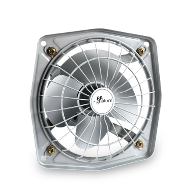 Metallic cooling fan with 'Signature' branding on a white background