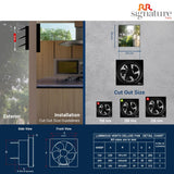 Luminous Vento Deluxe 200 mm Exhaust fan Black