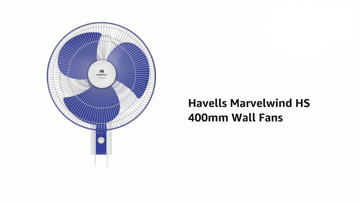 HAVELLS Marvelwind HS 1 Star 400 mm 3 Blade Wall Fan (Purple)