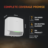 V-Guard Luxecube Avo Geyser 15 Ltr Water Heater (white)
