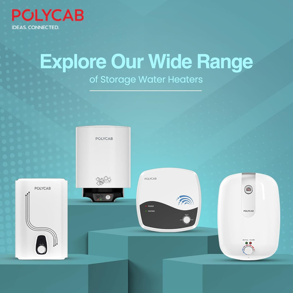 Polycab Elanza DLX 25 Litre Storage Water Heater Geyser (White)