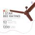 Polycab Nippy 1200 Mm High Speed 1 Star Ceiling Fan With Max Air Technology (Luster Brown)